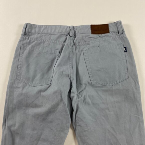 Vineyard Vines Canvas Twill Chino Pants Men's 32 x 32 Cotton Light Blue 5 Pocket - Picture 4 of 13